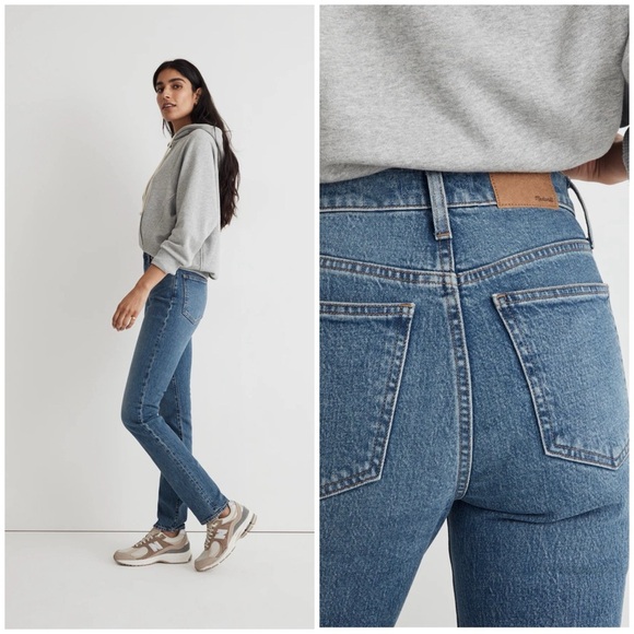Madewell Denim - Madewell • The Perfect Vintage High Rise Tapered Light Medium Denim Jean Sz 27